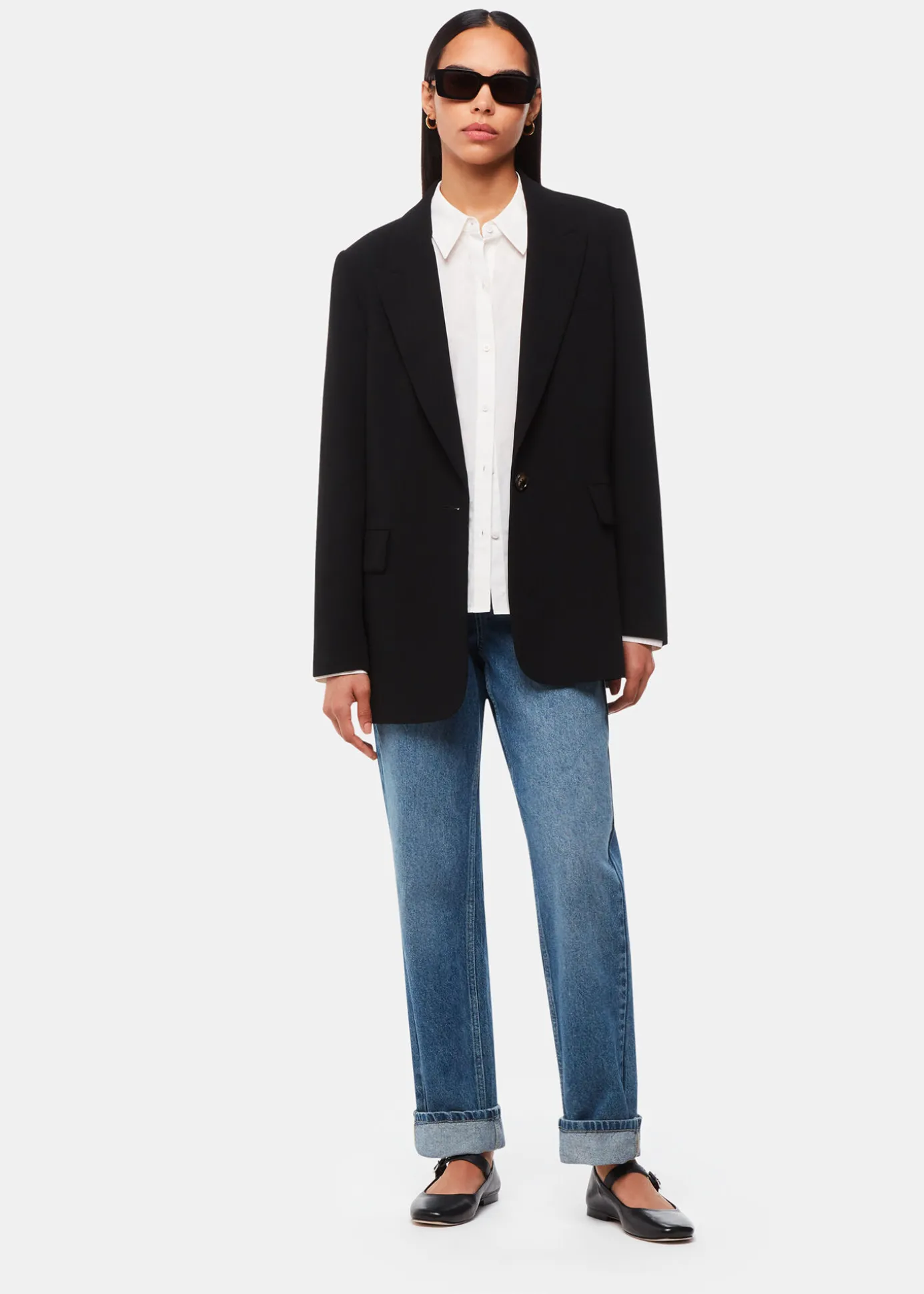 White Boxy Cotton Shirt