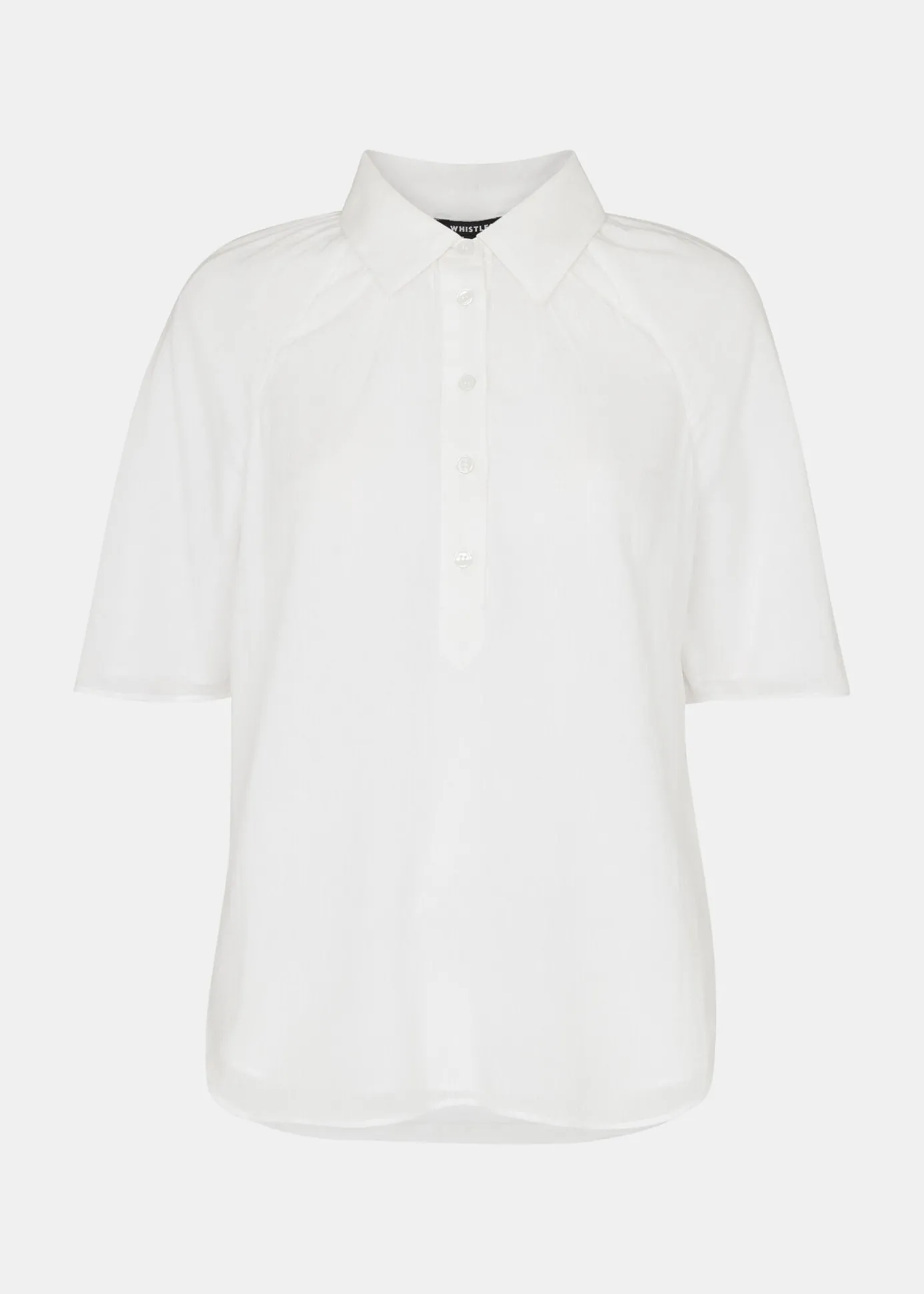 White Mia Short Sleeve Shirt