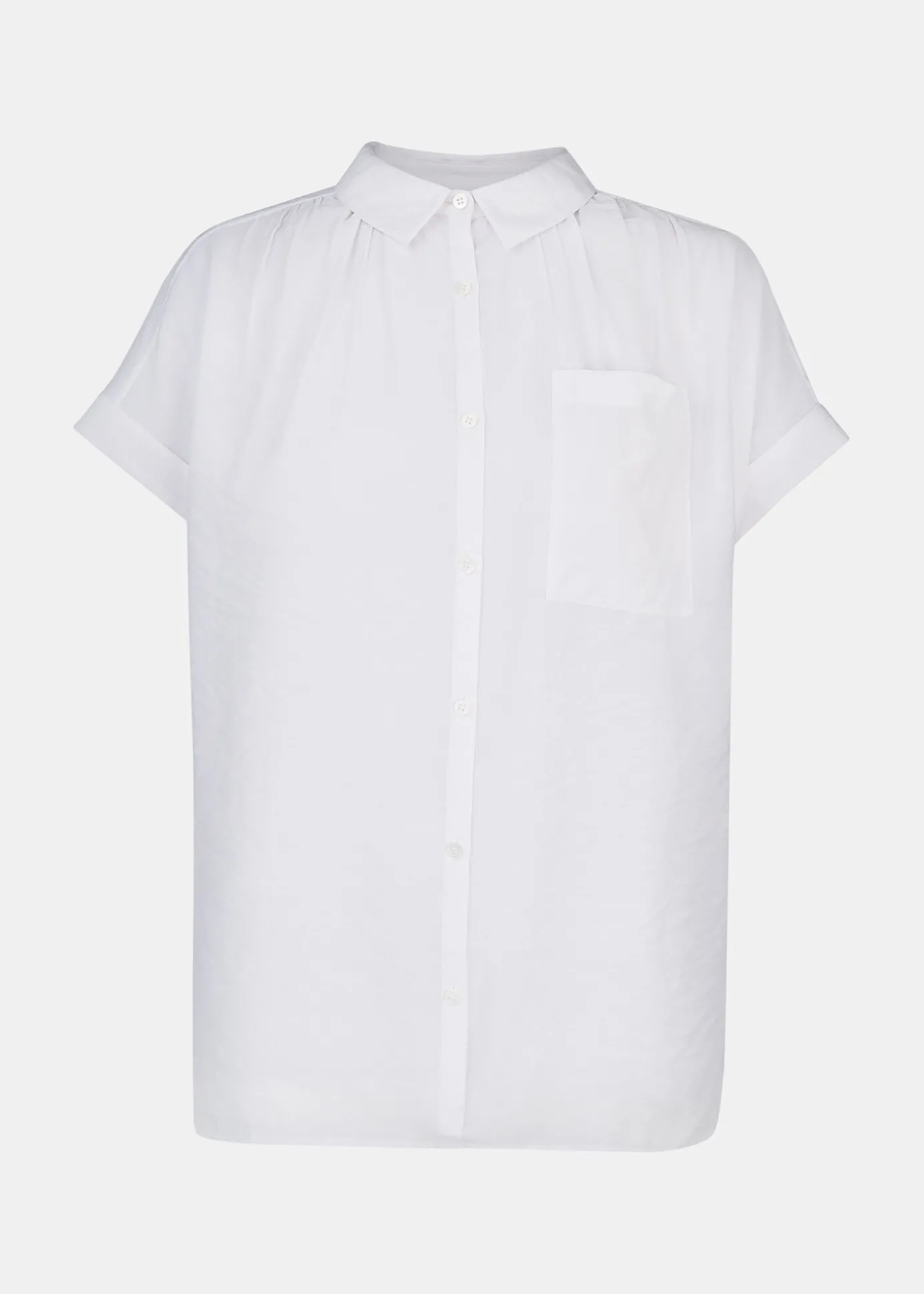 White Nicola Button Through Shirt