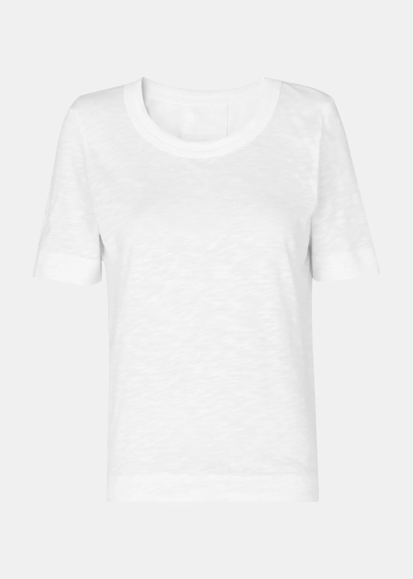 White Rosa Double Trim T-Shirt