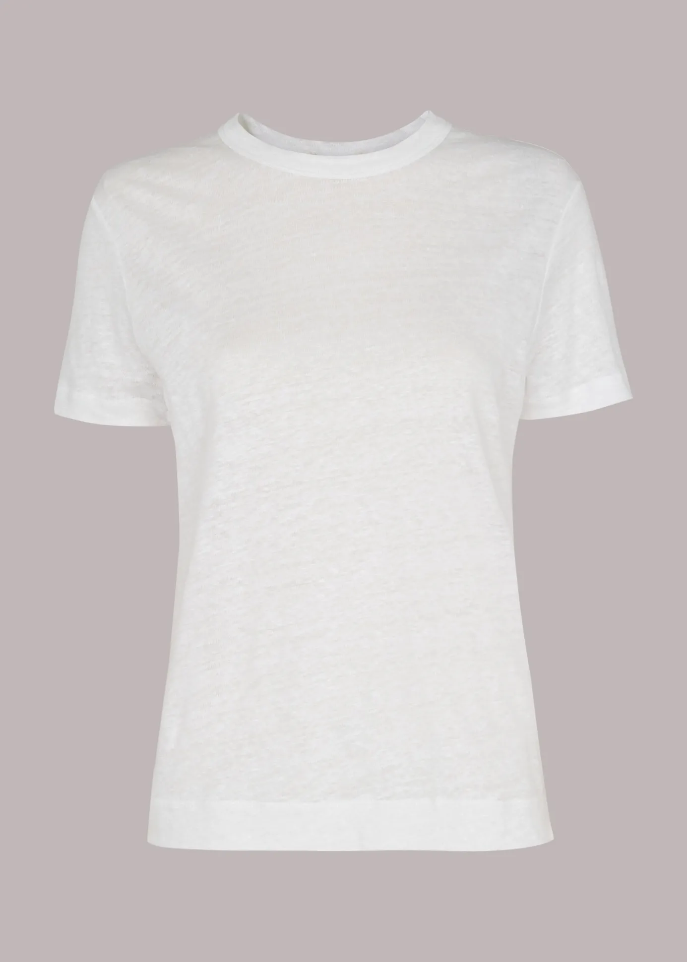 White Ultimate Linen T-Shirt